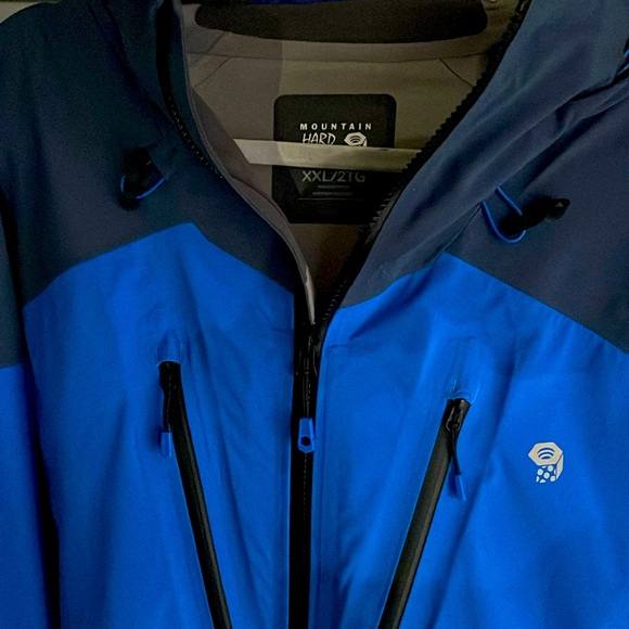 Mountain Hardwear Cyclone polar tech shell parka water proof zips sealed seams - Picture 2 of 14